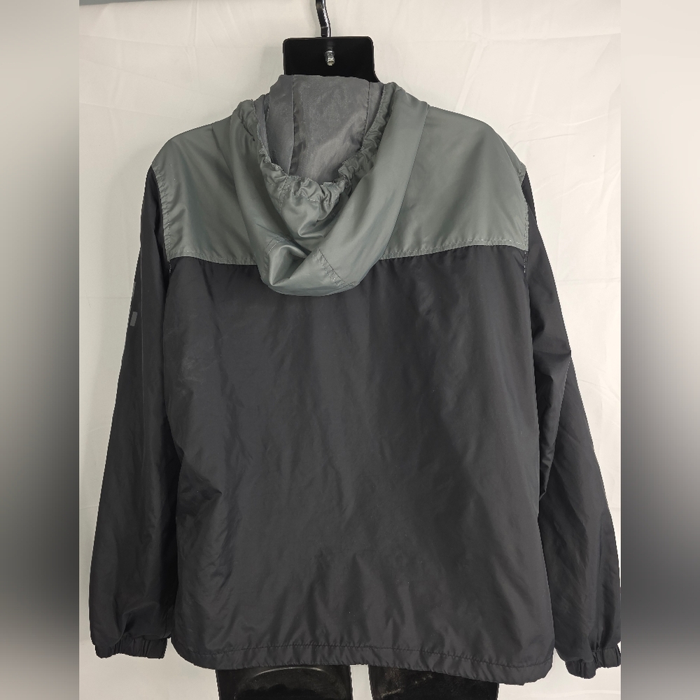 Aeropostale Men's Windbreaker Jacket Lightweight Gray Black Size XL CK-1508 - Picture 5 of 10